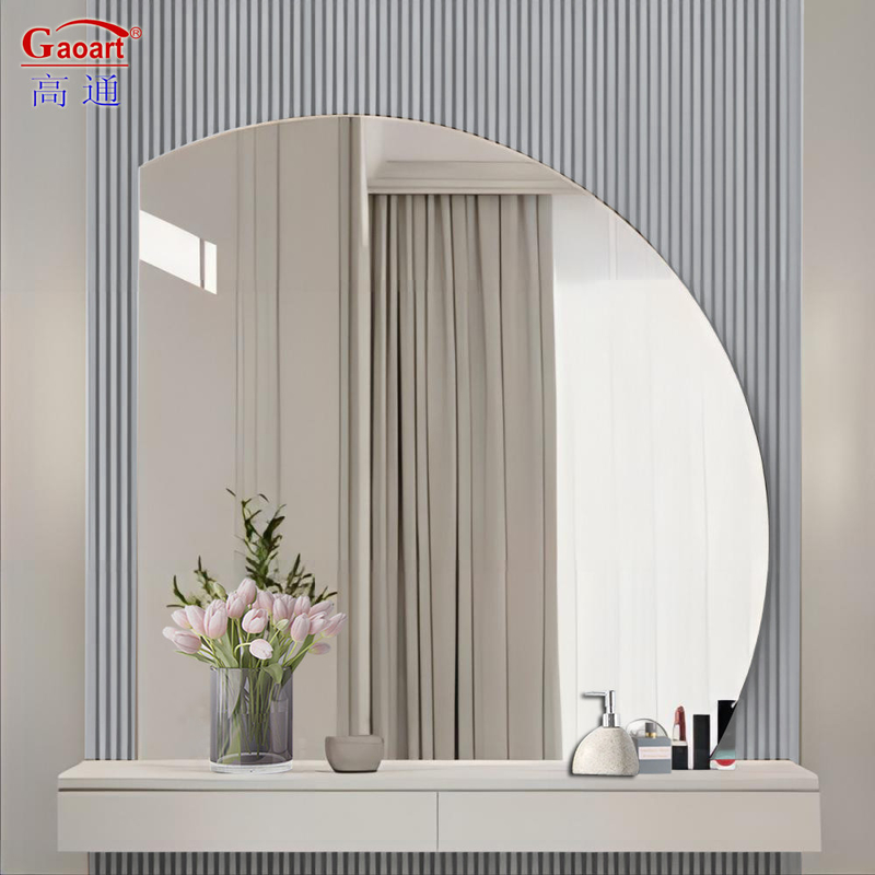Hotel Badezimmer Wohnkultur Bevel Beveled Glas Aufkleber Spiegel mit Silber Rasiermetahl