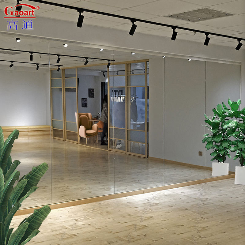 Große Wandmontage Silber Dekorationshaus Friseur Station Spiegel Für Tanz Studio Salon