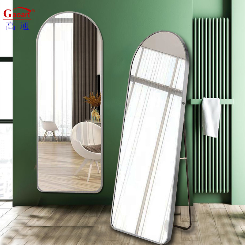 Aluminiumoxid-Rahmen Großer Stand Barbier Hausdekor Spiegel für modernen stilvollen Stil