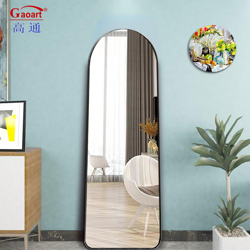 Ganzkörperlänge Salon Großkleid Stand Home Decor Spiegel für Wohnzimmer Fußbodenlänge