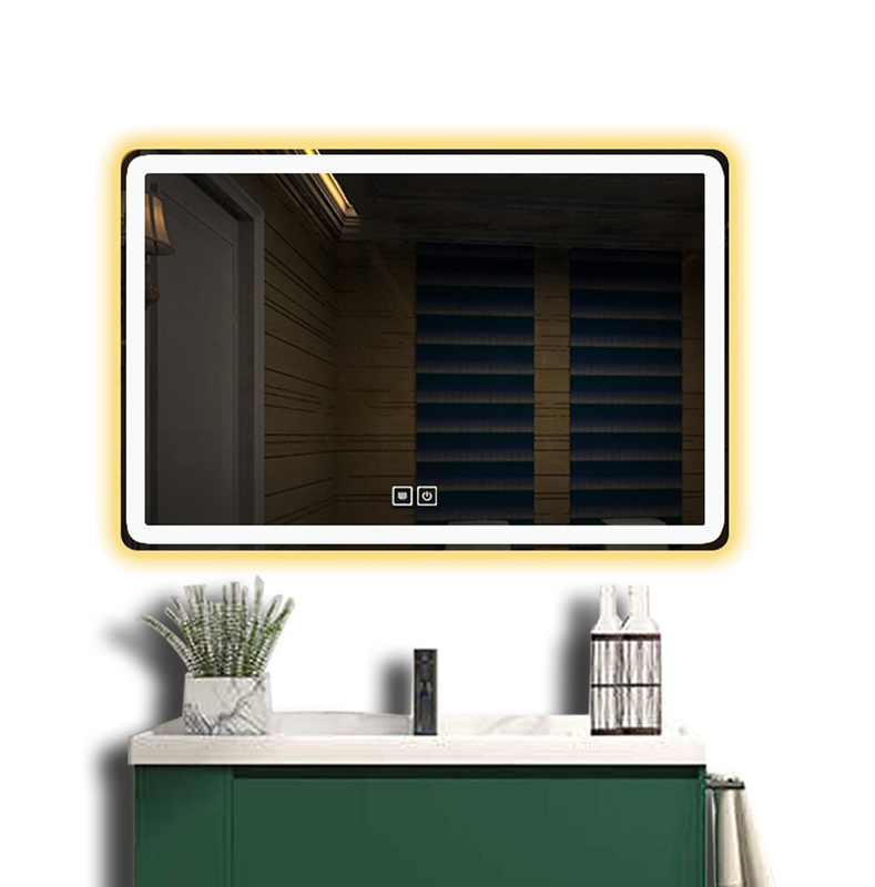 Großer Glasspiegel maßgeschneiderte Größe LED Wand Smart Bad Dekor für das Wohnzimmer zu Hause