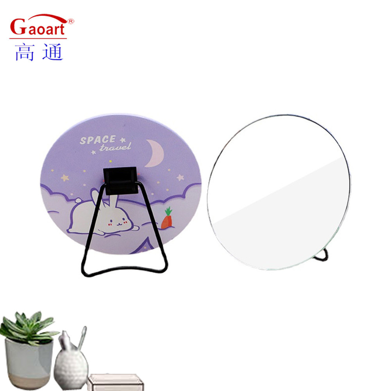 Reise Kosmetik Tischtop Stand Stehend Portable Make-up Schreibtischspiegel für Cute Desktop