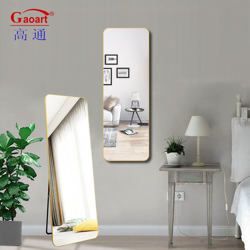 Golden Square Badezimmer Wand Hängende Spiegel für große Schlafzimmer Wohnzimmer Frisur Salon
